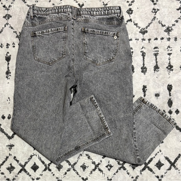 Democracy Jeans Womens Size 12 Ab Solution Gray Wash Stretch Straight Mid Rise - Picture 2 of 2